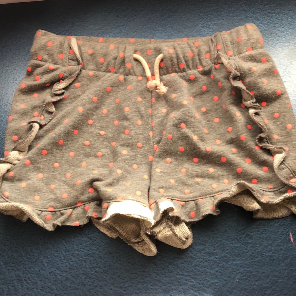 Girls polka dot shorts drawstring